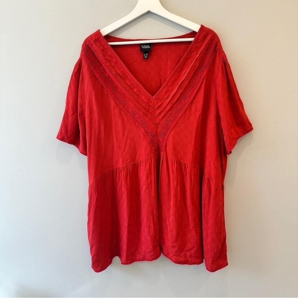 Ulla Popken Pheasant Red Blouse
